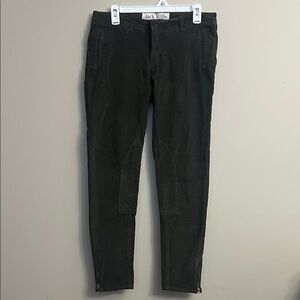 Jack Wills Corduroy Pants Olive Green UK12 | US 8 British Preppy